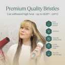 Round Brush for Blow Drying - Extra Large Ceramic Ion Thermal Barrel for Precise Styling and Maximum Volume - Lightweight Hair Brush for Smooth Manageable Hair (Bristle 3.4 in, Barrel 2.5 in)