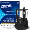 Waterpik Aquarius Water Flosser For Teeth Cleaning, Gums, Braces, Dental Care, Electric Power With 10 Settings, 7 Tips For Multiple Users And Needs, ADA Accepted, Black WP662