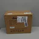 DEWENWILS 2 Pack Farmhouse Pendant Light, Metal Hanging Light Fixture with Wooden Grain Finish, 48 Inch Adjustable Pipes for Flat and Slop Ceiling, Kitchen Island, Bedroom, Dining Hall, ETL Listed