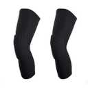Basketball Knee Pads, 2 Pack Honeycomb Anti Collision Leg Compression Sleeves, Sports Sleeves for Wrestling Football Volleyball Soccer Skating (Black) S