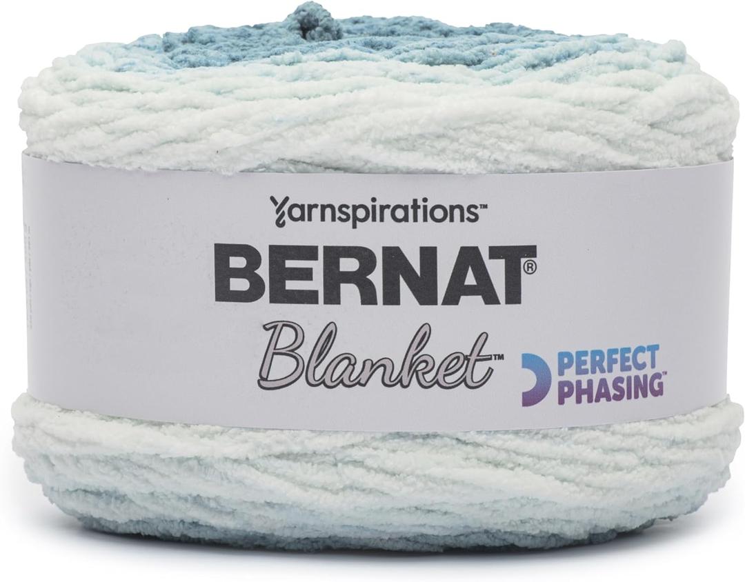 Spinrite Bernat Blanket Perfect Phasing Yarn-Deep Teal