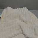 Waterproof Dog Blanket for Bed, Luxury Plush Washable Large Dogs Blankets for Furniture Protection, Super Soft Calming Pet Blanket for Indoors (Cream, 30"x40")