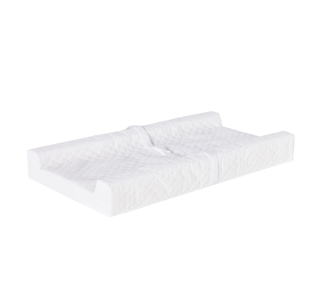Regalo Baby Basics Non-Slip Infant Changing Pad with Patented Easy-Grip System  Water Resistant Cover, Compatible With Standard Changing Pad Covers and Dressers, Safe and Secure, White