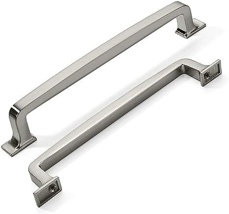 kHTumeWare 20-Pack 6.25 Inch Cabinet Handles - Brushed Satin Nickel Pulls and Drawer Handles for Cabinets and Cupboards