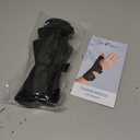 DrFinger Thumb Brace Spica Splint for Right & Left Hand, De Quervain's Tenosynovitis Splint, Breathable Wrist & Thumb Stabilizer, for Trigger Thumb, Arthritis, Tendonitis, Men and Women -Black (S/M)