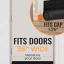Everlasting Comfort One Sided Door Draft Stopper for Bottom of Doors - Quick Install Sound Proofing Strip Gap Filler, Cold Air & Noise Blocker Sweep for Home, Bedroom and Apartment- Fits 36" Doors