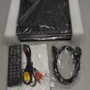 Region Free DVD Player, 1080p HDMI Upscaling, Compact Multi-Format CD/DVD/USB Player for Smart TV, Plays All Region DVDs & Multi-Format, HDMI/RCA Cables & Remote Included for Home TV (Black)