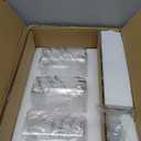 LIGHTDAMY 3 Lights Brushed Nickel Chandeliers for Dining Room Light Fixture Over Table, Entryway Chandelier for Foyer, Hallway Lighting Fixtures with Glass Shade for Kitchen Island Foyer Hallway