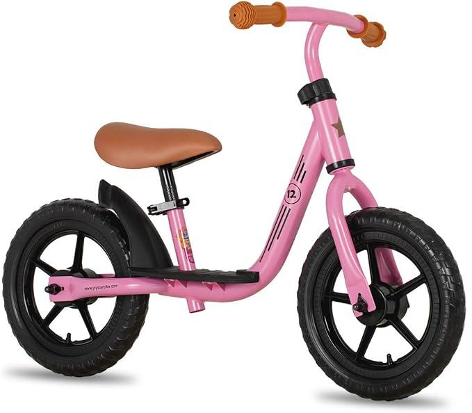 JOYSTAR Toddler Balance Bike 2 Year Old Adjustable Bike Toy for 2-5 Boy Girl,Blue, 12 Inch Wheels