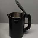 COMFEE' Stainless Steel Double Wall Electric Kettle 1.5L, Black