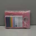 BGment Short Curtains for Windows, Small Blackout Curtains 45 Inch for Bedroom, Star Room Darkening Curtains Thermal Insulated Grommet Drapes for Kids Room Nursery, 2 Panels (42 x 45 Inch, Pink)