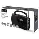 GPX R633B Portable Shortwave AM/FM Clock Radio (Black)