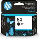 HP 64 Black Ink Cartridge for HP Printers | Works with Printer Series: ENVY Inspire 7950e; ENVY Photo 6200, 7100, 7800; Tango | Eligible for Instant Ink | N9J90AN