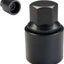 D-Wheel Lock Key Locking Lug Nuts Key Removal Tool for Toyota Lexus Tacoma, Anti-Theft Wheel Lock Lug Nut Bolt Screw Remover Socket Adaptor, Tire Locking Lugnut Tool for Removal Installation (Black)