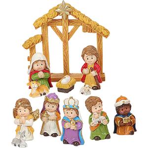 Christmas Nativity Set, Holy Family Table Ornaments, Nativity Scene Figurines, 12 Piece Nativity Set, Religious Christmas Decor, Catholic Nativity Figures, Countertop Christmas Scene