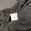 Black Sleeveless V-Neck Ruched Midi Dress, Size M