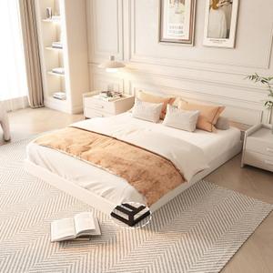 Queen Size Box Spring, 5 Inch Low-Profile Box Springs with Fabric Cover, Heavy Duty Metal Mattress Foundations Easy Assembly Noise-Free