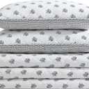 Nautica - King Quilt Set, Super Soft Bedding with Matching Shams, 100% Cotton Bedding Essentials (Coral Beach Blue, King)