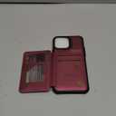 Vinich for iPhone 13 Pro Max Wallet Case with Card Holder, RFID Blocking Credit Slots Kickstand Shockproof Phone Cover Fit for iPhone 13 Pro Max 6.7" Wine Red