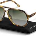livho Trendy Polarized Aviator Sunglasses Women Men, Retro Sun Glasses for Women Men 2025, Oversized UV Protection Shades