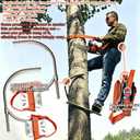 Tree Climbing Gear Spikes Set, Forged Steel Climbing Gaffs Claws Kit for Arborist Tree Work, Linemen Pole Climbing, Logging & Hunting | Equipo para escalar árboles (Max 17 inch)