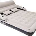 King Size Air Mattress Inflatable Bed with Headboard and Pillows,Blow Up Couch Sofabed