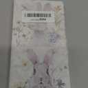 Burbuja Watercolor Bunny Flowers 4 Pack Washcloths, Premium Cotton Maximum Softness & Absorbency for Hand and Face Towels, 10 *10 cm