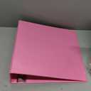 3 Inch 3 Ring Binder Pink, Slant D-Ring 3 Clear View Cover with 2 Inside Pockets, Heavy Duty Colored School Supplies Office and Home Binders  by Enday