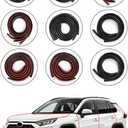 BIOOICHWeather Stripping Door Seal for Toyota RAV4 2019-2025, Rubber Seal Weather Strip Kit, Soundproof Noise Insulation Dustproof for Front/Rear Trunk A-Pillar B-Pillar Front/Rear Door (10-Pack)