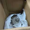 JHY DESIGN Set of 2 Decorative Candle Lanterns 22"&17" H Vintage Metal Candle Holder for Garden Indoor Outdoor Parties Weddings Patio Home Decor(Grey with Black Brush)