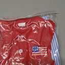 Kayotuas 4th of July Baby Boy Outfit Toddler USA Flag Polo Shirts Gingham Plaid/Stripes Shorts Set Independence Day Clothes (Red)