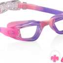 Aegend Swim Goggles for Kids 3-14 | Anti-Fog, No-Leaking, Pool & Beach