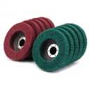 10Pcs 180/320 Grit Nylon Fiber Flap Disc Metal Polishing Wheel, Abrasive Buffing Grinding Discs for 4" Angle Grinder, Deburring and Rust Removal of Welds on Complex Surfaces