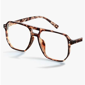 livho Blue Light Blocking Glasses, Fashion Fake Oversized Aviator Vintage Glasses, Retro Pilot Computer Glasses for Women/Men