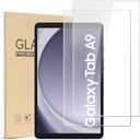 CoBak 2 Pack Screen Protector for Galaxy Tab A9 8.7 inch 2023, Tempered Glass with HD Clarity, Scratch Resistance and Bubble-Free Installation - Straight Edges