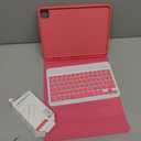 KBCASE for iPad 11th 10th Generation Case with Keyboard, Detachable Wireless Keyboard Case for iPad A16 11 inch 2025/10th Gen 10.9 inch 2022, with Pencil Holder (Watermelon Red)