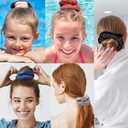Chuangdi 8 Pieces Large Microfiber Hair Towel Scrunchies, Soft Heatless Fuzzy Hair Drying Hair Ponytail Holder for Wet and Dry Hair, 8 Colors (Classic Colors, White, Gray, Yellow, Orange, Blue)