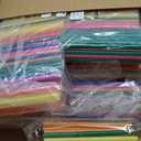 Eaasty 2000 Pcs Jumbo Smoothie Straws Bulk(0.43" Diameter and 8.2" Long) Large Wide Mouthed Plastic Disposable Milkshak Bubble Tea Straws for Tall Homemade Milkshakes Drinking (Colorful)