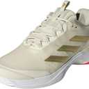 Adidas Women's Avacourt 2 Tennis Sneaker (8, Off White/Gold Metallic/White)