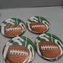 Creative Converting 331932 Football Party Dessert Plates Brown