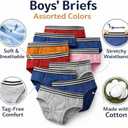 Boys Cotton Underwear Briefs, White Underpants Children, Assorted Sizes S-XL, Charity Donation, One Size