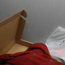 Starry Dynamo 60-Inch Knitted Christmas Tree Skirt with Mermaid Stitch Pattern and Fishscale Buttons, Machine Washable, Red (Burgundy)