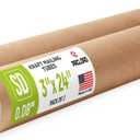 3" x 24" Reinforced Kraft Paper Mailing Tube, Pack of 2 Tubes with 4 Caps – Secure US Poster Tube – Made in USA Cardboard Tube for Shipping and Storing Posters, Prints, Artwork
