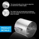 PATIKIL 12" HVAC Duct Manual Volume Damper, Metal Adjustment Airflow Ducting Backdraft Damper Control for Air Ventilation System