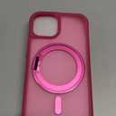 360 Magnetic Swivel Ring for iPhone 13 case, Built-in Metal Stand and Ring Holder, Magsafe Compatible, Military Grade Protection, Shock Resistant - Rose Pink