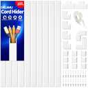 Delamu 157in Cord Hider Wall, TV Cable Hider Cord Covers for Wires on Wall, Large Cable Management Raceway, Paintable Wire Hiders Wire Covers for Cords for TV on Walls, 10 X L15.7 W1.18 H0.6in, White