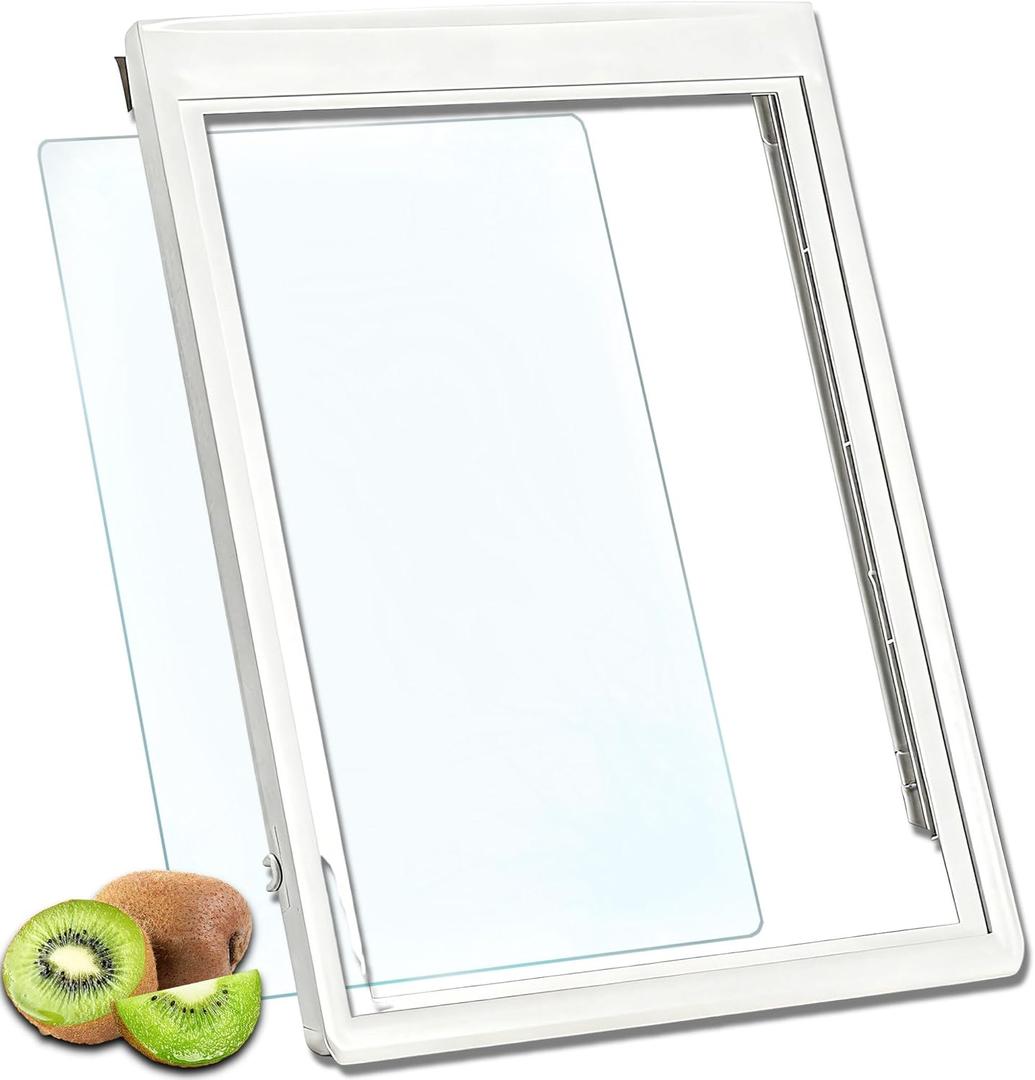 240354502 Refrigerator Upper Crisper Drawer Cover Frame Compatible with Frigidaire Refrigerator FRS3R2F, FRS3R3E, FRS3R3J, FRS3R4E, FRS3R5E, PHS37EH, PHS38EJ, PHS39EH, PHS39EJ, WRS3R3E Etc