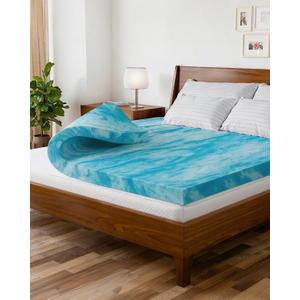 3 Inch Full Memory Foam Mattress Topper - Cooling Gel Infused Bed Topper - Soft Ventilated Mattress Pad for Pressure Relief & Pain-Free Sleep - CertiPUR-US & Oeko-TEX