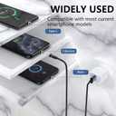 540 Rotation Nylon Braided USB C Magnetic Phone Charger (7-Pack, 1.6ft/3.3ft/3.3ft/6.6ft/6.6ft/10ft/10ft) - 3 in 1 Magnetic Cable Compatible with Micro USB, Type C iProduct etc