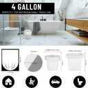 220Counts Small Trash Bags 4 Gallon, Flexible & Durable Small Garbage Bags, Unscented & Easy Tearing 4 Gallon Trash Bag for Kitchen, Bathroom, Bedroom, Office, Transparent,0.3Mil